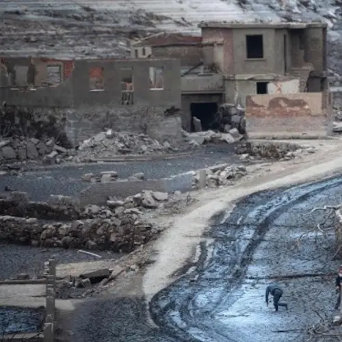 This Spanish Ghost Town Just Reappeared After 30 Years At The Bottom Of A Reservoir