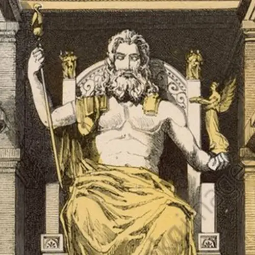 Inside The Statue Of Zeus At Olympia, One Of The Breathtaking Seven Wonders Of The Ancient World