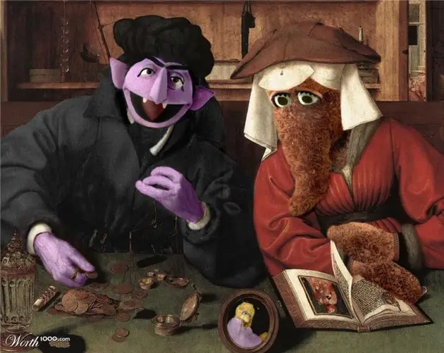 Classic Paintings With Sesame Street Count