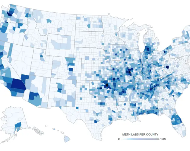 Meth Labs By County