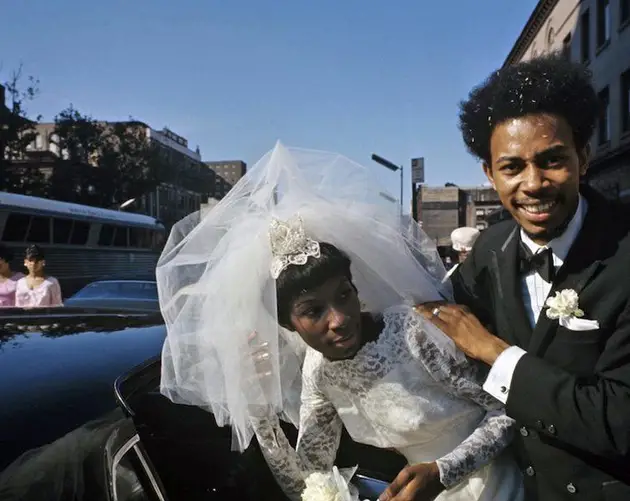 Newlyweds in 1970s Harlem