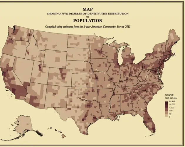 Map America Population Density