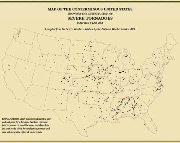 U.S. Census Maps Tornadoes