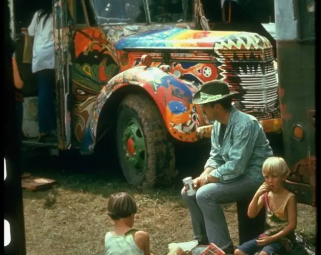 Further Bus At Woodstock Hippies