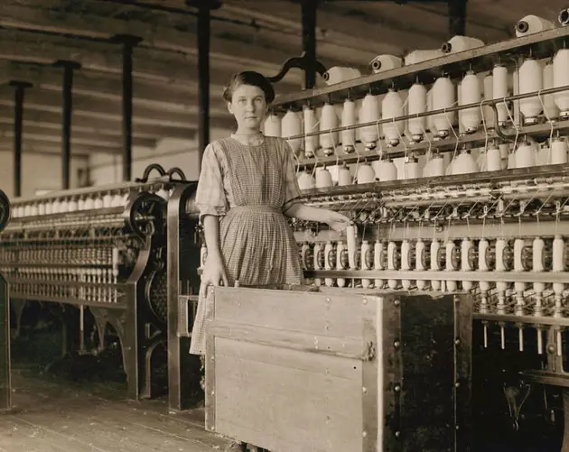 French Girl In Cotton Mill