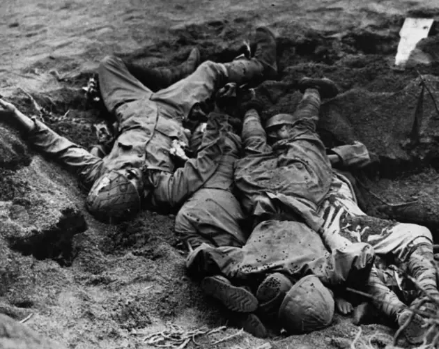 Dead Japanese Soldiers At Iwo Jima
