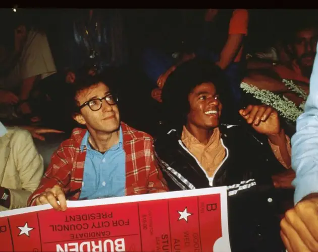 Woody Allen With Michael Jackson In Studio 54