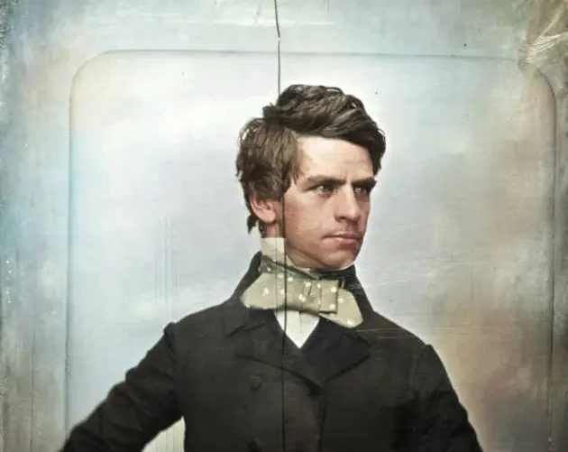 Colorized Portrait Of Nathaniel Banks