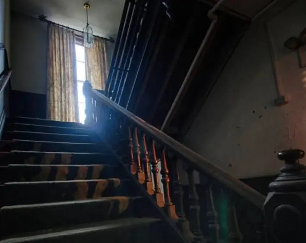 Abandoned Hospital Stairs