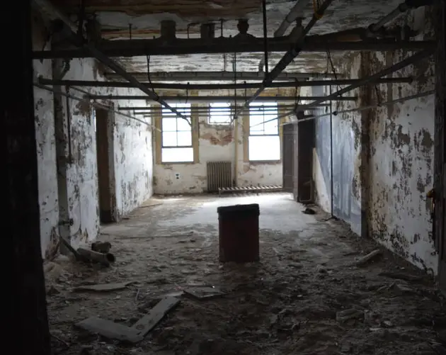 Dilapidated Ellis Island Immigration Hospital Room