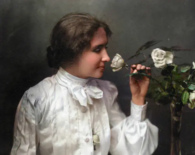 Helen Keller Colorized Portraits