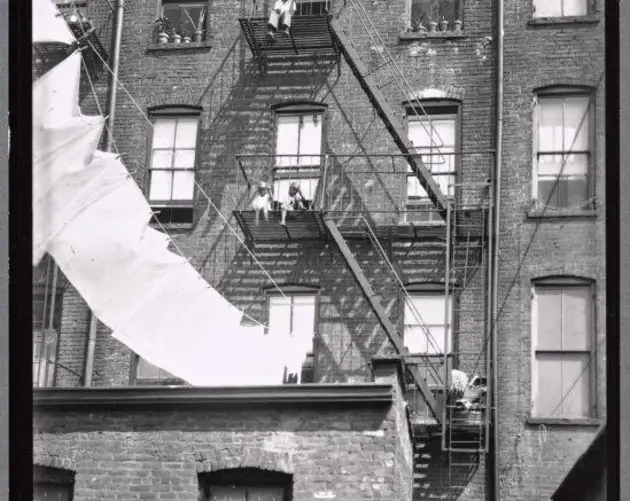 Children On Fire Escapes