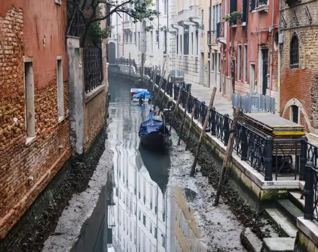 Dry Canal In Venice