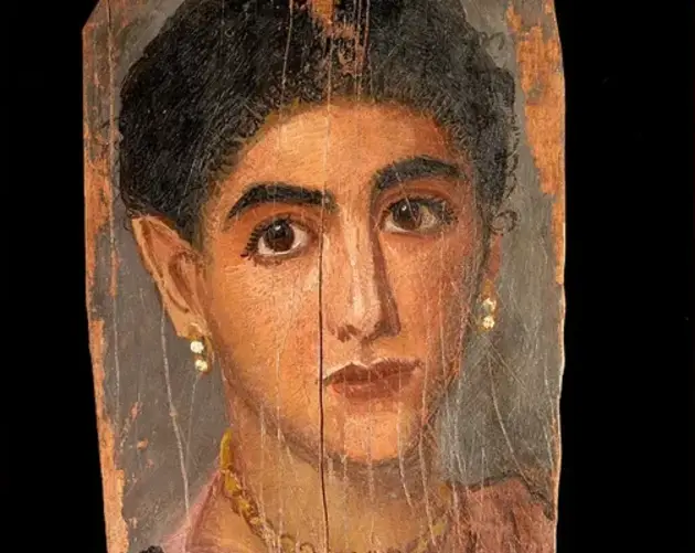 Fayum Mummy Portrait From 150 C.E.