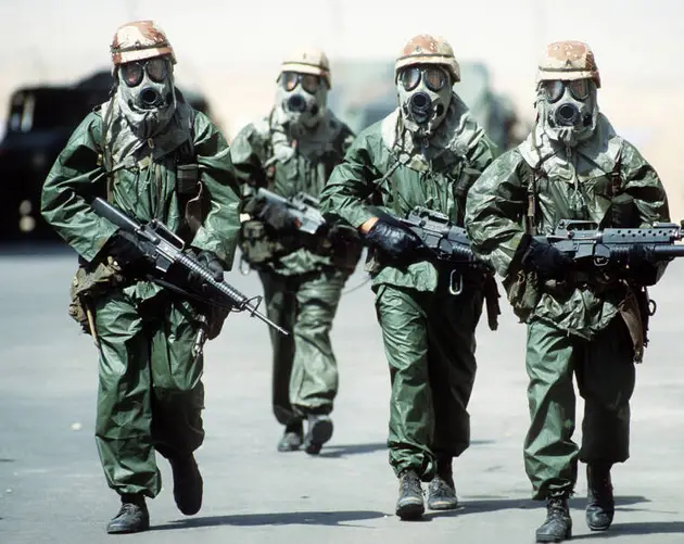 Chemical Weapon Suits During The Gulf War