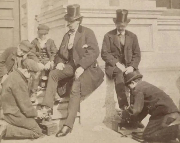 Shoe Shining During The Gilded Age