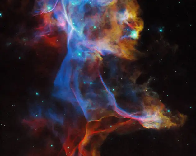 Hubble Space Telescope Image Of The Veil Nebula