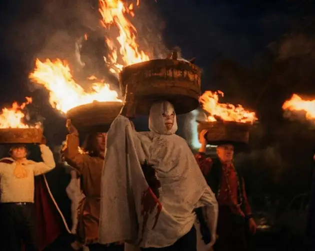 English New Year's Eve Procession