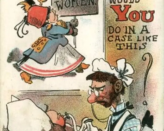 Poster Of A Man Caring For A Baby