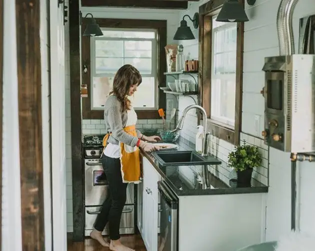 Miniature Kitchen in Tiny Home
