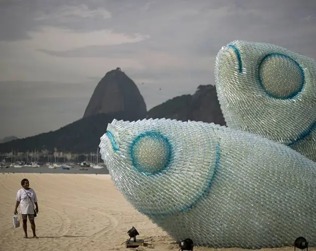 Plastic Fish Sculpture