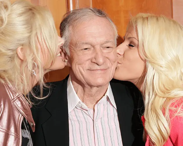 Hefner With Blondes