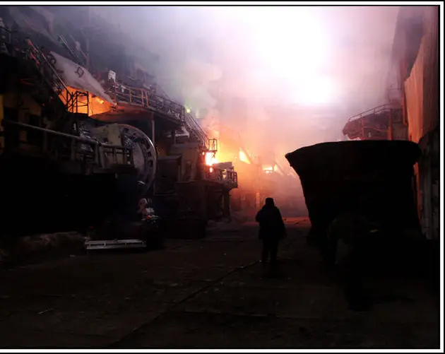 Burning Copper Plant