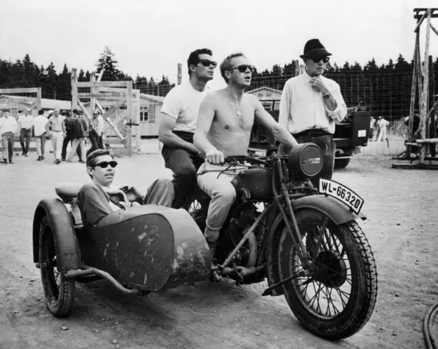 James Coburn And James Garner And Steve Mcqueen