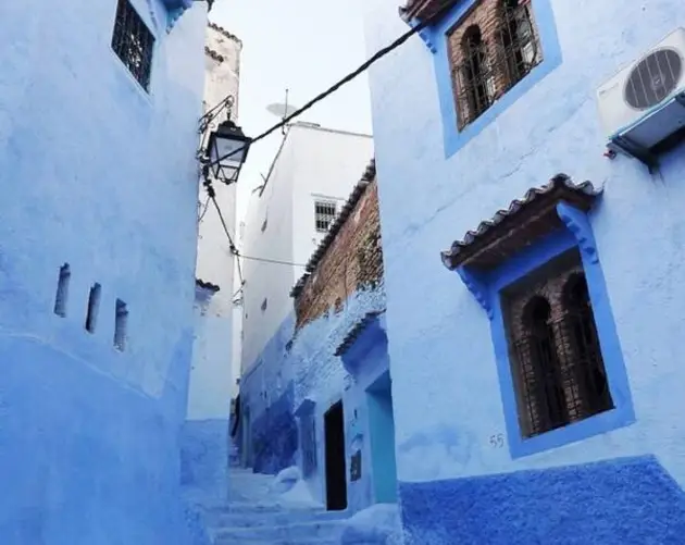 Blue Alley At Chefchaouen