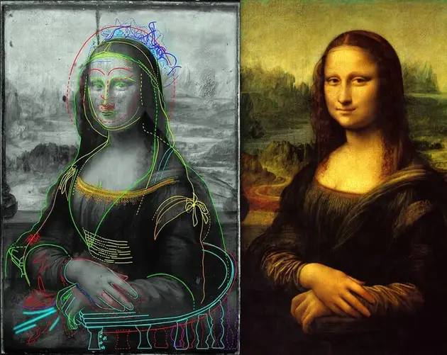 Mona Lisa Hidden Drawing