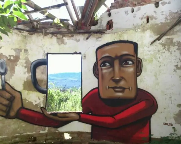 Beer Drink Window Graffiti