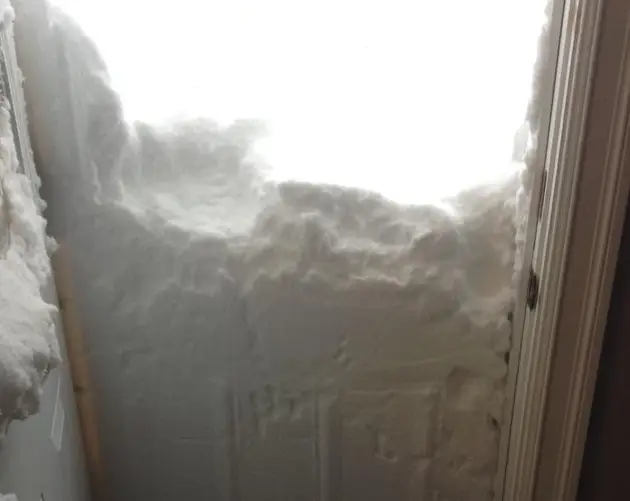 Snowfall trapped this Buffalo resident inside his home.