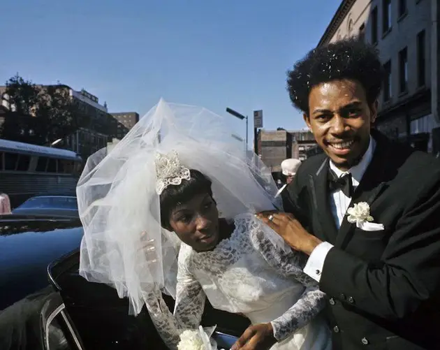 Newlyweds in 1970s Harlem