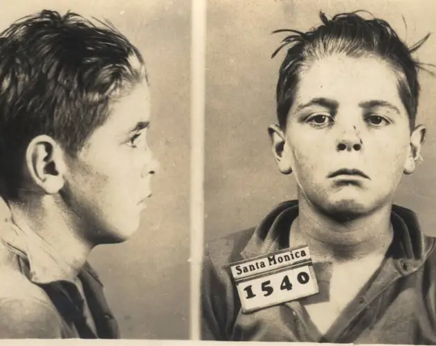 Mugshot Of A Child Criminal