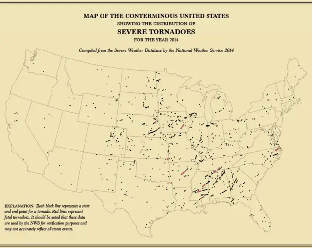U.S. Census Maps Tornadoes