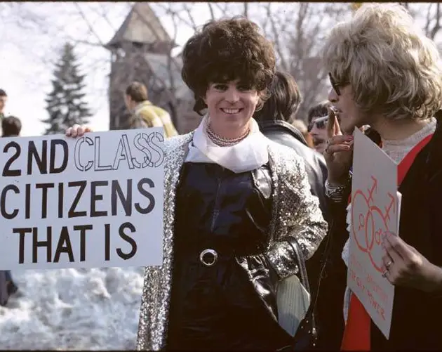 Gay Rights March 1971 Second Class
