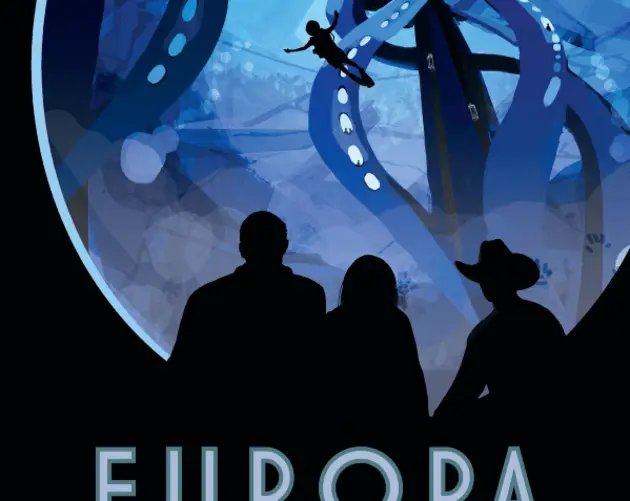 Space Travel Poster Of Europa