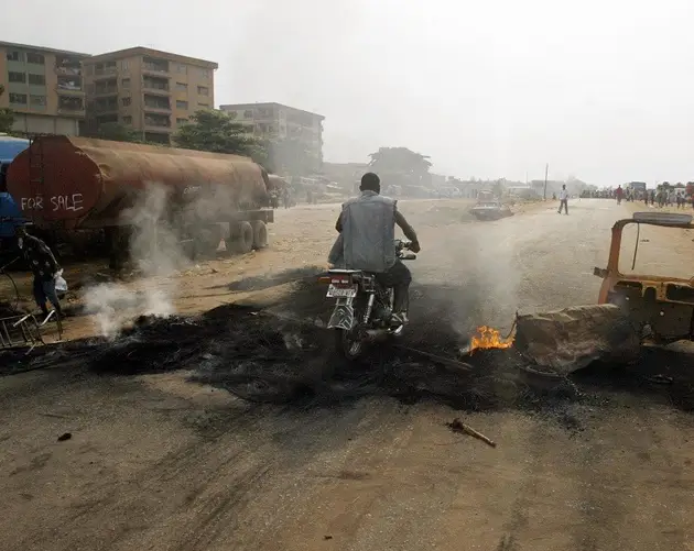 Bonfire In Street