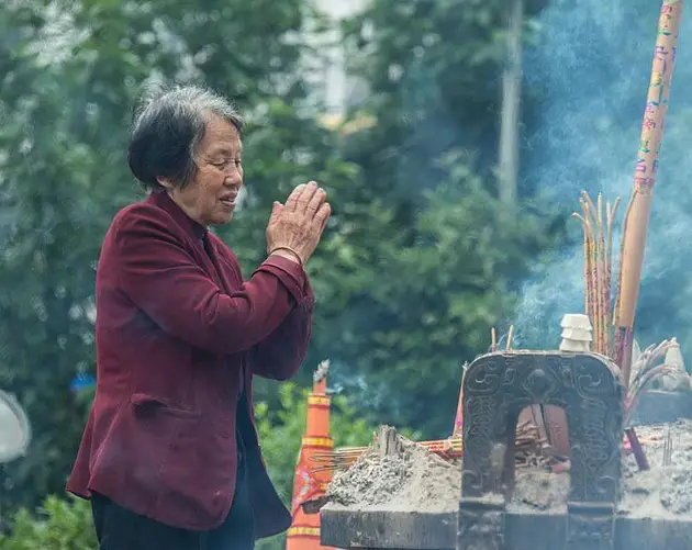 Woman Prays