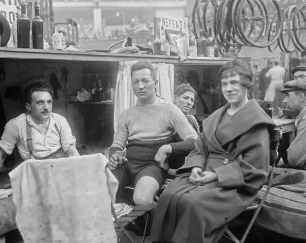 Cyclist In 1920s Paris