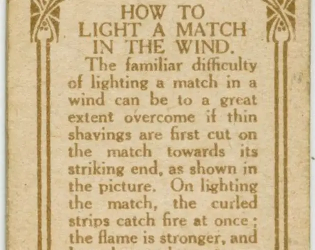 Light Match In Wind Back