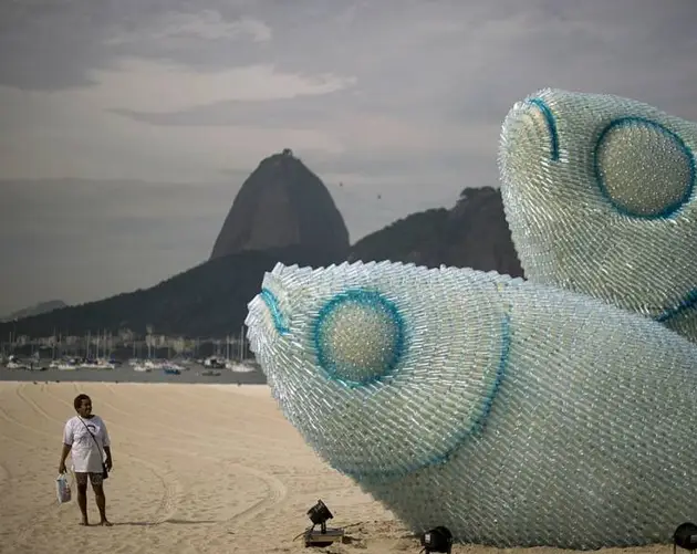 Plastic Fish Sculpture