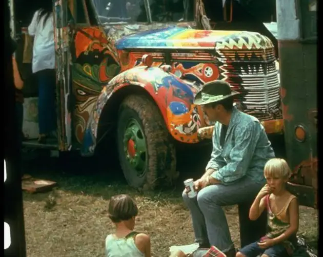 Further Bus At Woodstock Hippies