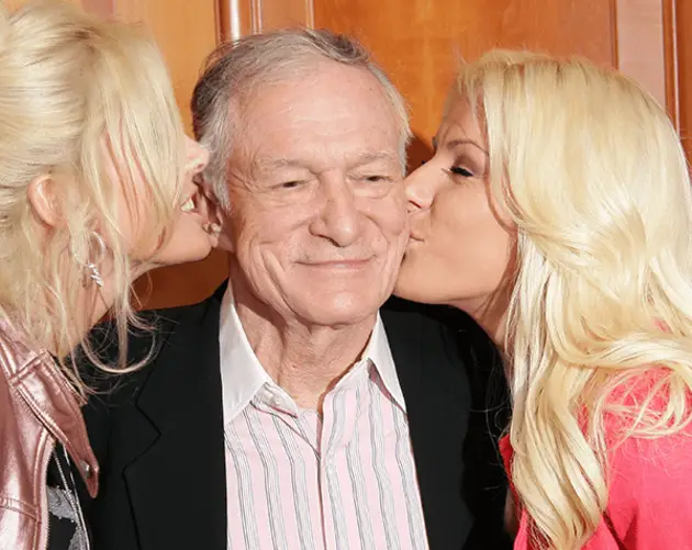 Hefner With Blondes