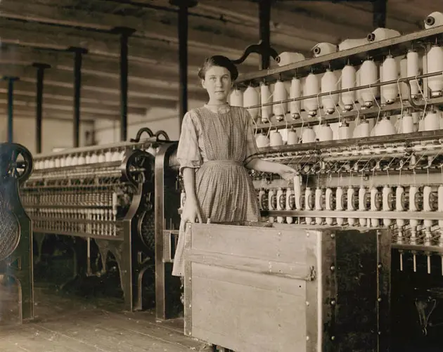 French Girl In Cotton Mill