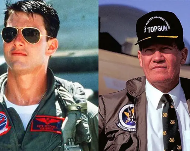 Pete "Maverick" Mitchell and Randall “Duke” Cunningham