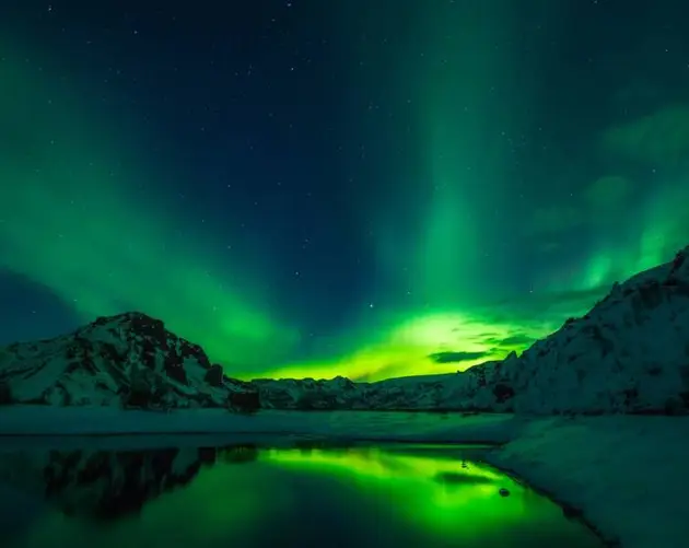 Green Aurora Borealis