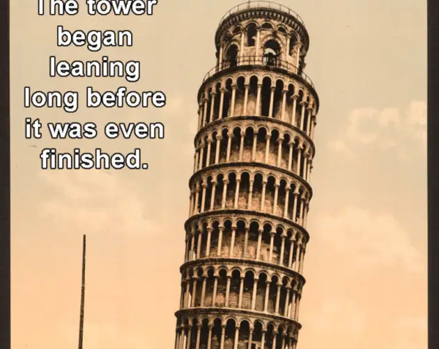 Tilting Tower At Pisa