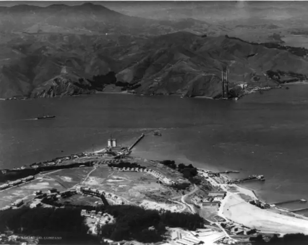 Golden Gate Bridge Under Construction
