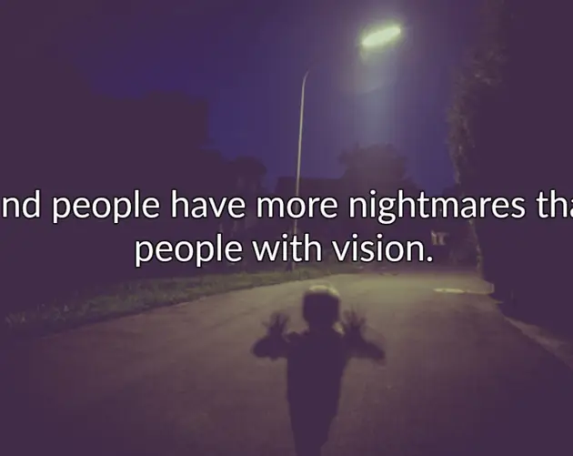 Blind People Nightmares